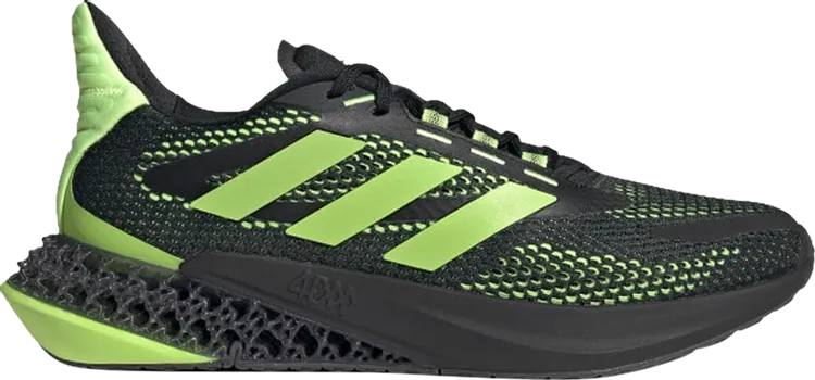 Adidas 4DFWD Pulse J 'Black Signal Green' sneakers, black
