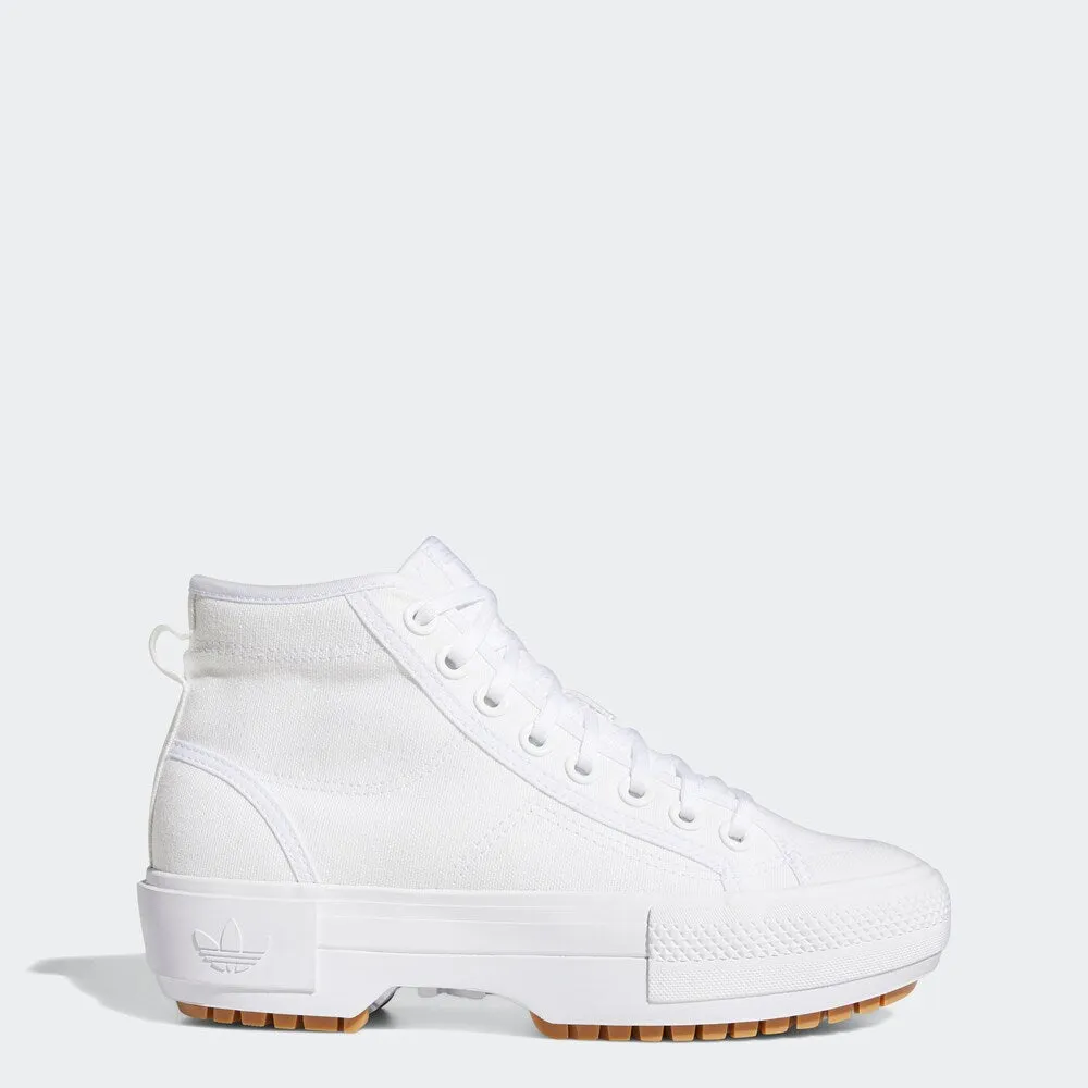 Adidas Nizza Trek High Top Sneakers, White