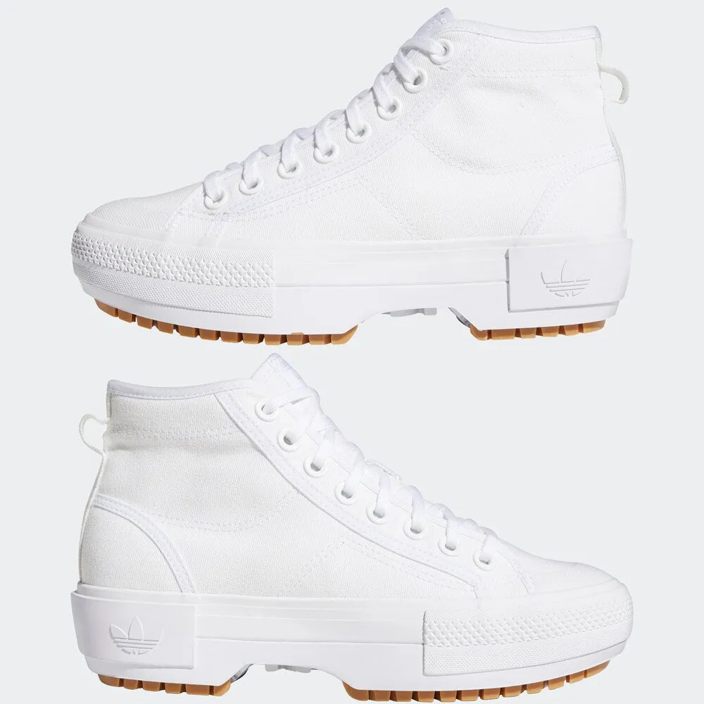Adidas Nizza Trek High Top Sneakers, White
