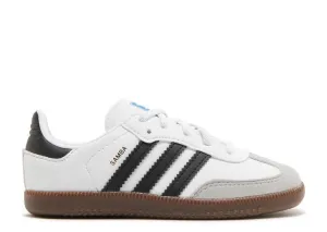 Adidas SAMBA OG I 'WHITE BLACK GUM' sneakers, white