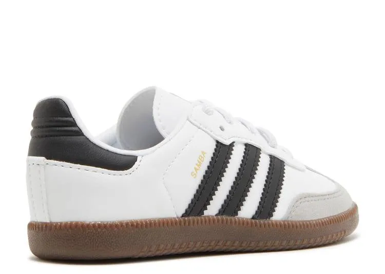 Adidas SAMBA OG I 'WHITE BLACK GUM' sneakers, white