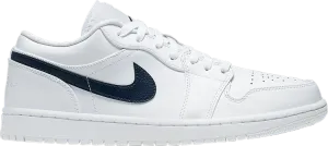 Air Jordan 1 Low White Obsidian sneakers, white