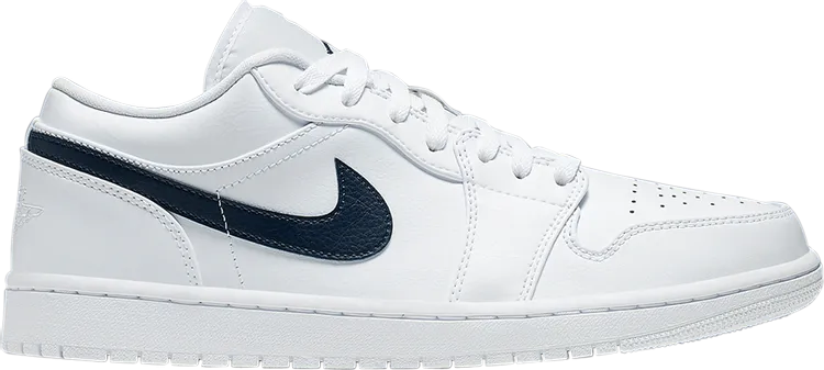 Air Jordan 1 Low White Obsidian sneakers, white