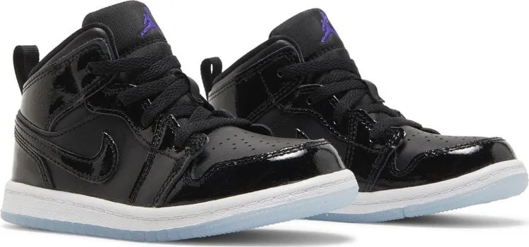 Air Jordan 1 Mid SE TD Space Jam sneakers, black
