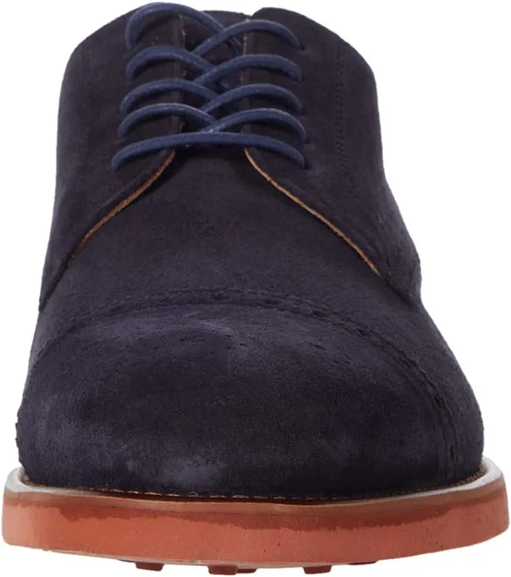 Ashford Cap Toe Johnston & Murphy Collection Oxfords, navy blue