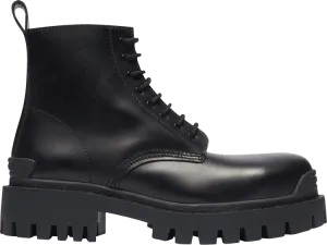 Balenciaga Strike Lace-Up Boot Black, black