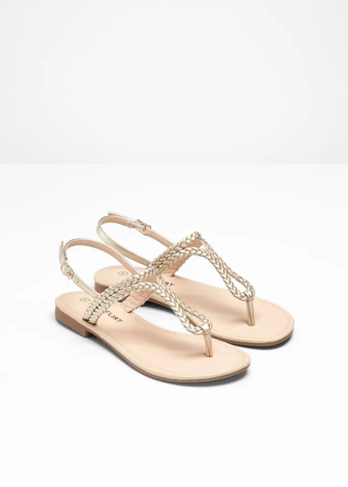 Bodyflirt toe sandals, yellow