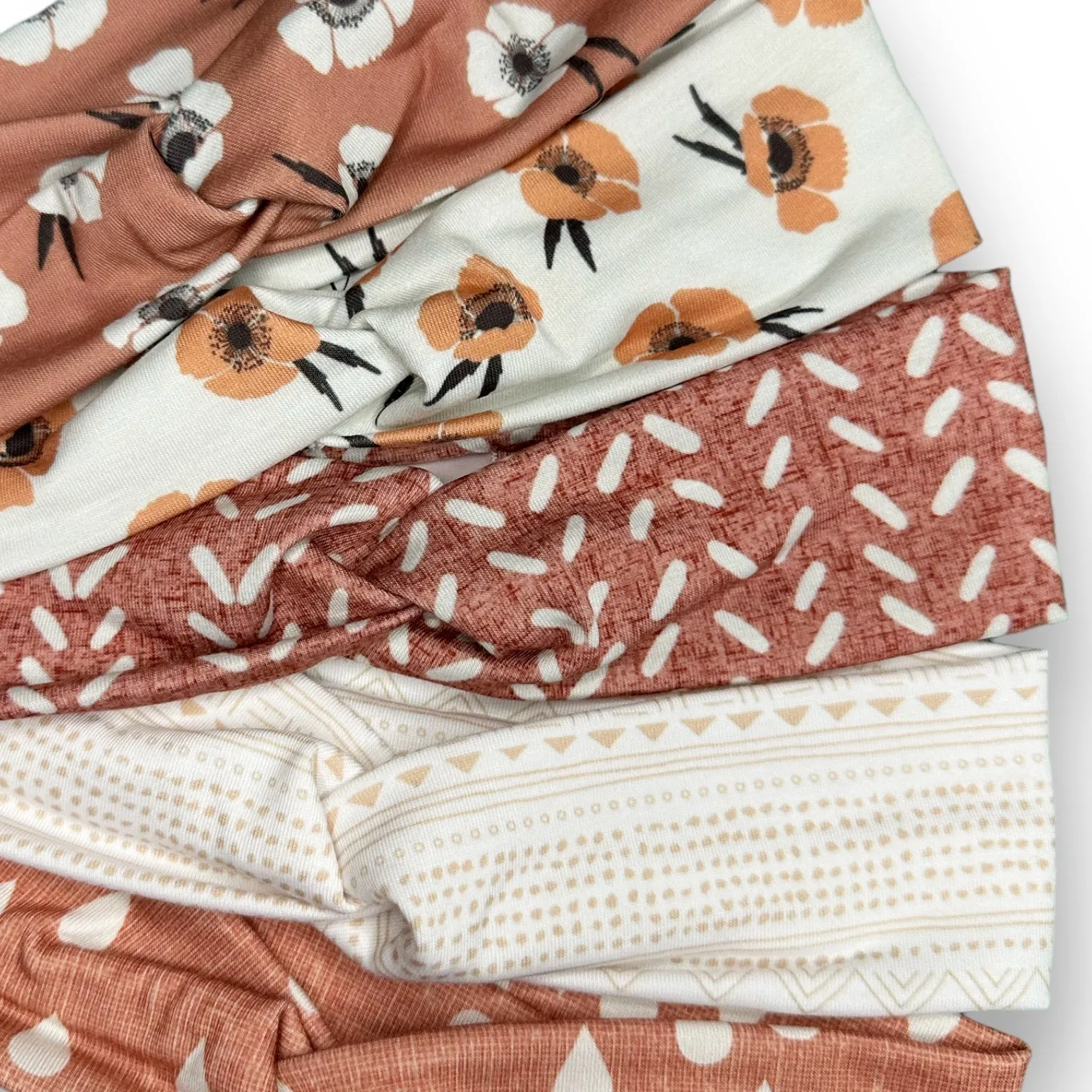 Boho Beige Knotties Headband