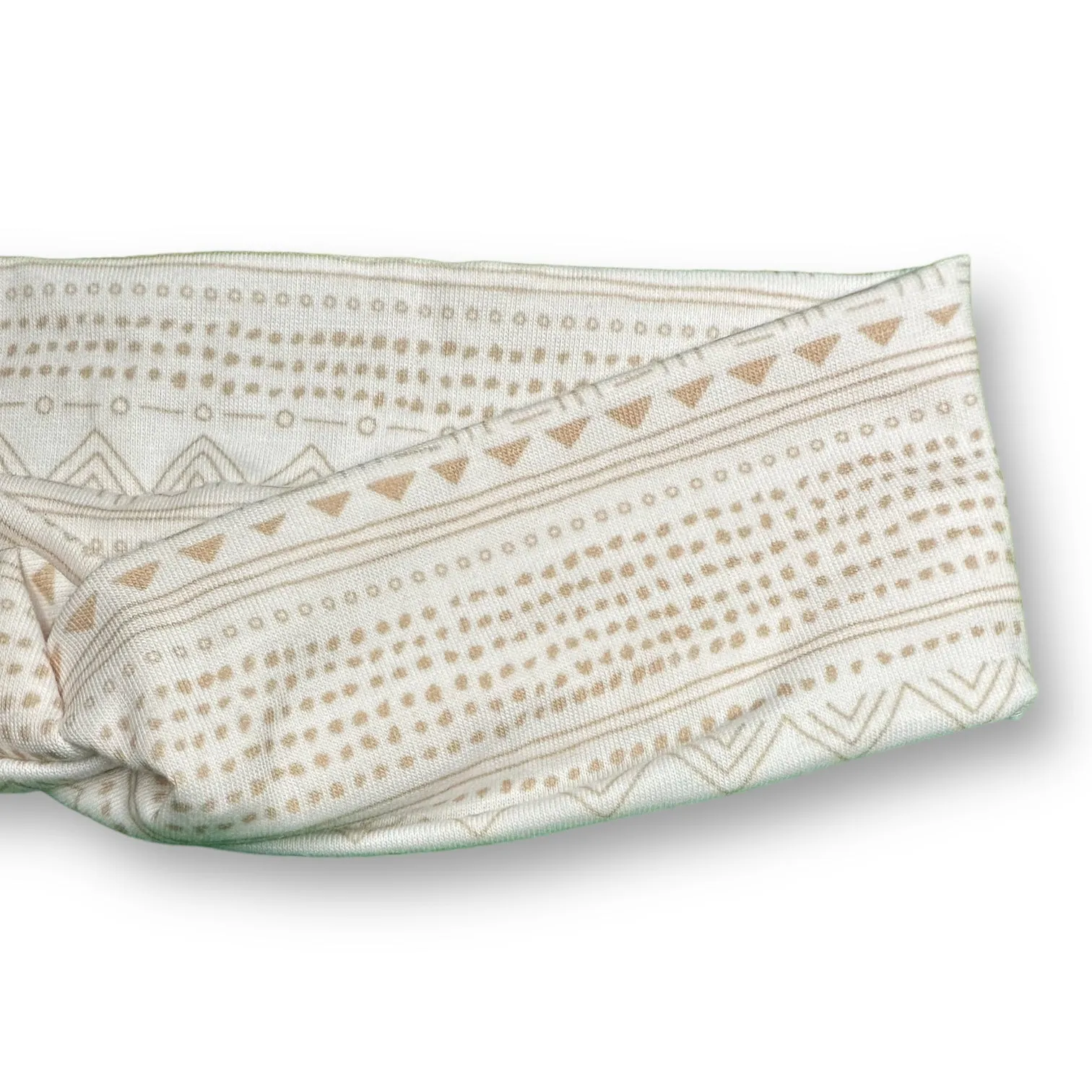 Boho Beige Knotties Headband