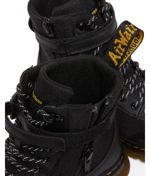 Boots Dr. Martens Kid's Collection Combs Tech (Little Kid/Big Kid), black