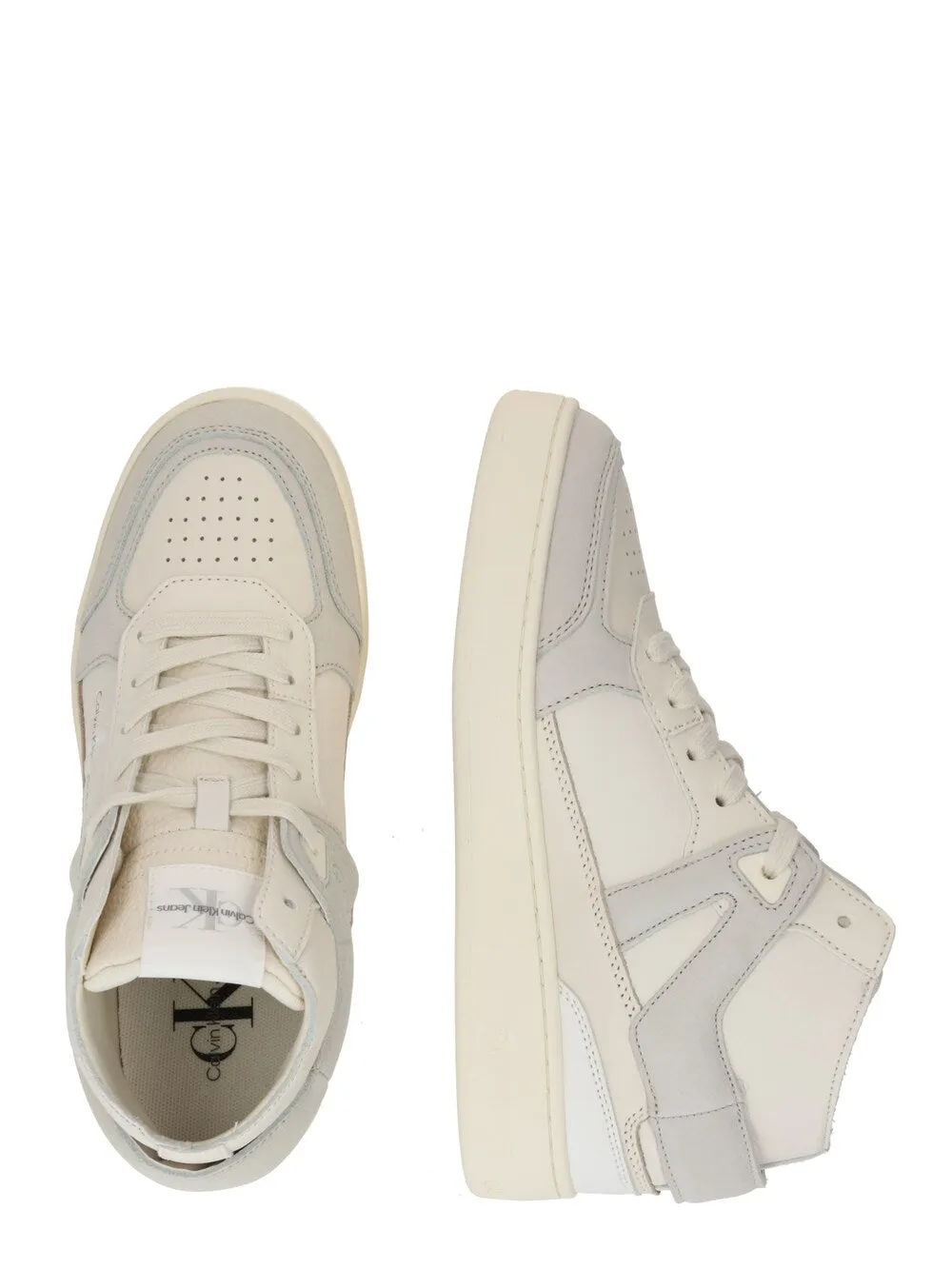 Calvin Klein High Top Sneakers, White/Natural White