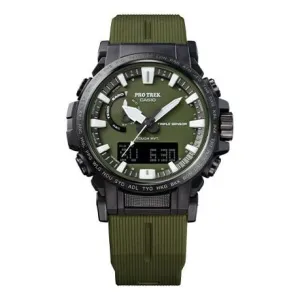 Casio Pro Trek Classic Outdoor Analog-Digital Watch 'Olive Green Black', green