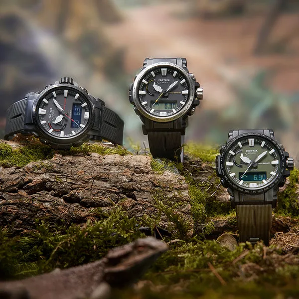 Casio Pro Trek Classic Outdoor Analog-Digital Watch 'Olive Green Black', green