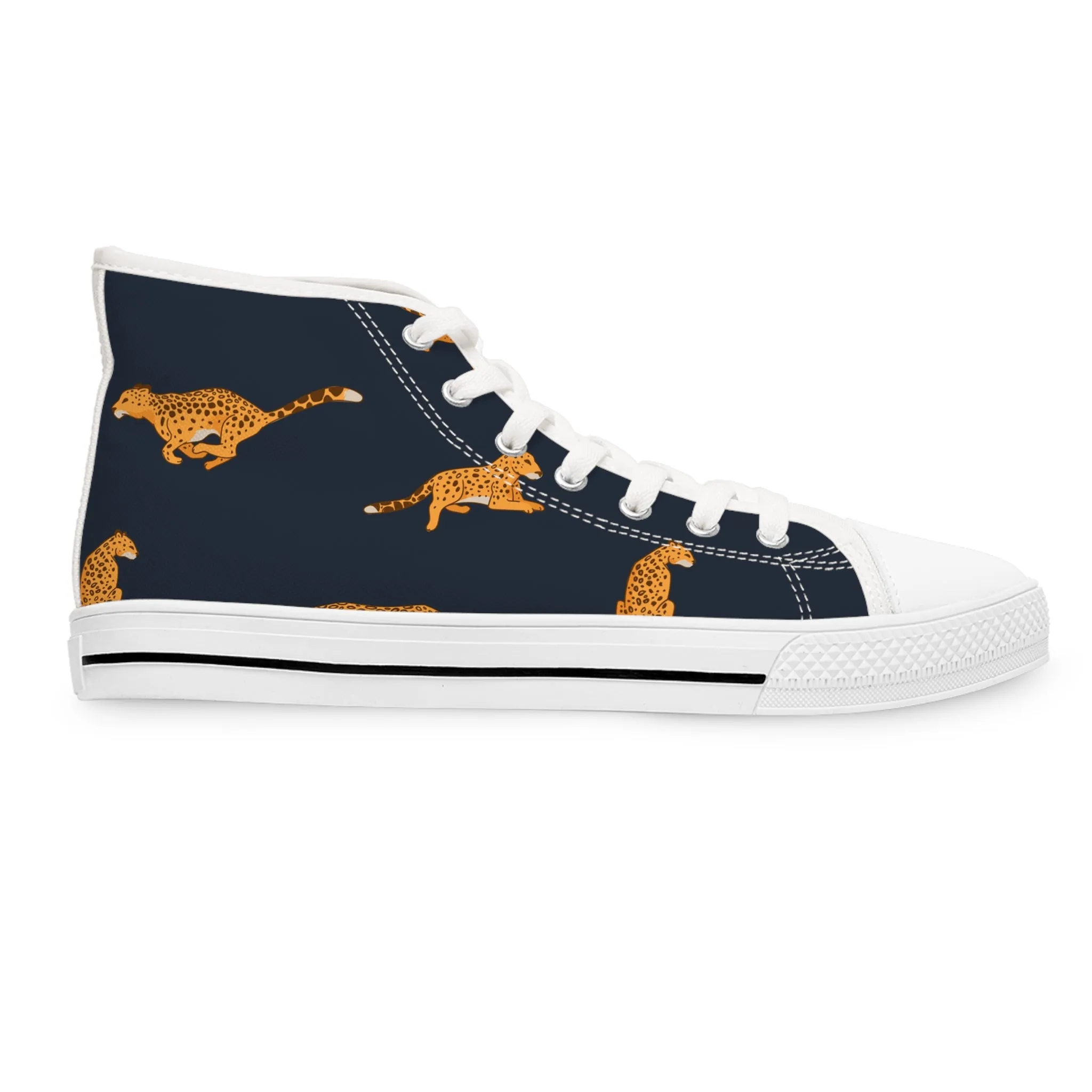 Cheetah Women's High Top Sneakers
