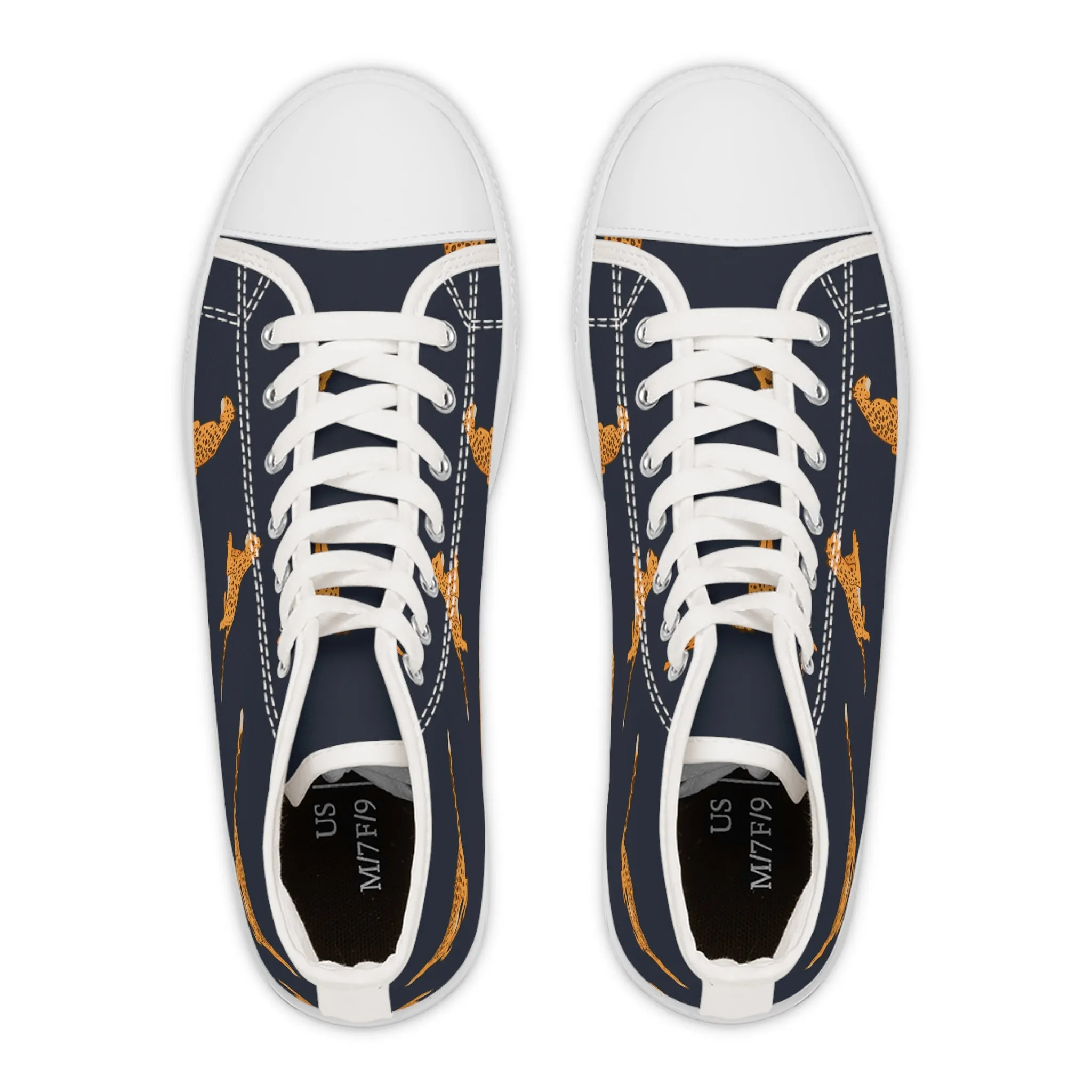 Cheetah Women's High Top Sneakers