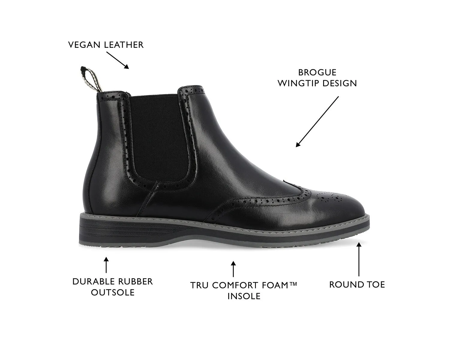Chelsea boots Vance Co. Thorpe, black