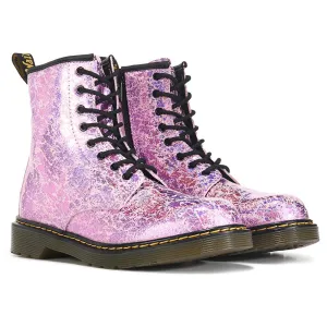 Children's combat boots 1460 Big Kid Dr. Martens, pink