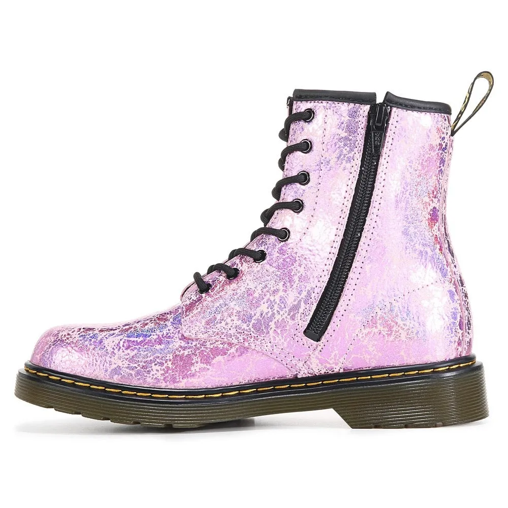 Children's combat boots 1460 Big Kid Dr. Martens, pink