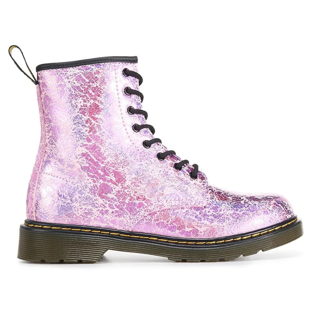 Children's combat boots 1460 Big Kid Dr. Martens, pink