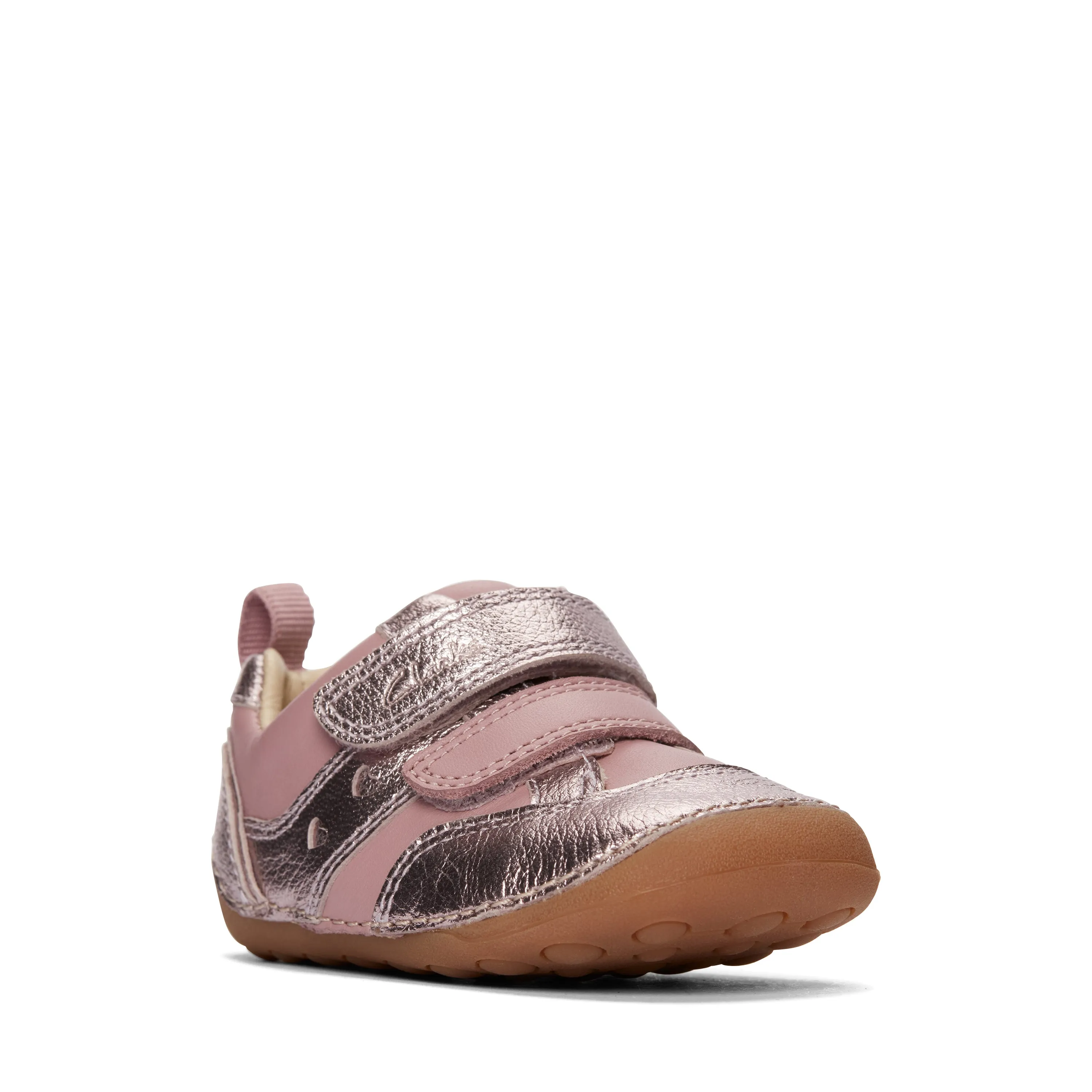 Clarks Tiny Sky T Girls Dusty Pink Pre-Walker Shoe