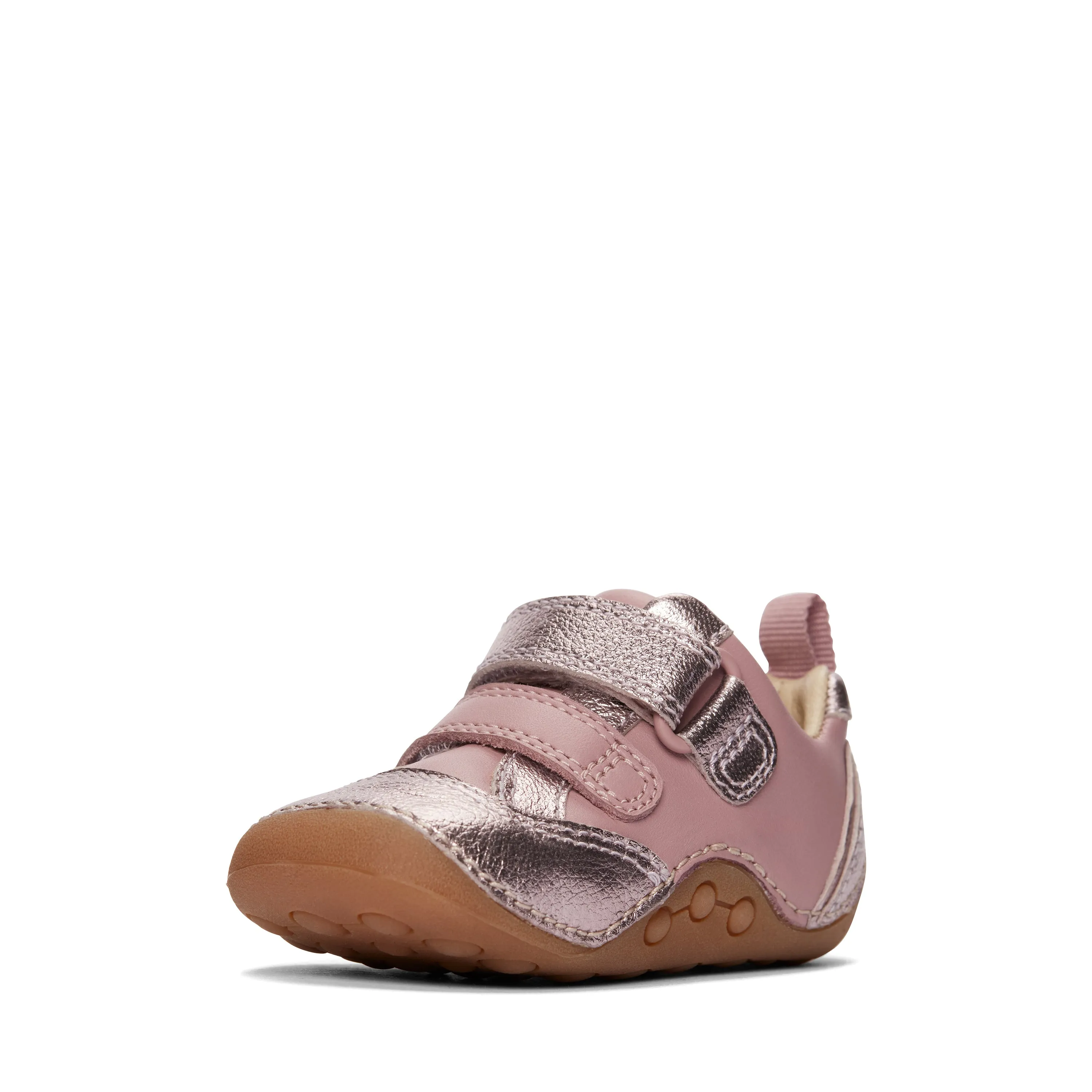 Clarks Tiny Sky T Girls Dusty Pink Pre-Walker Shoe