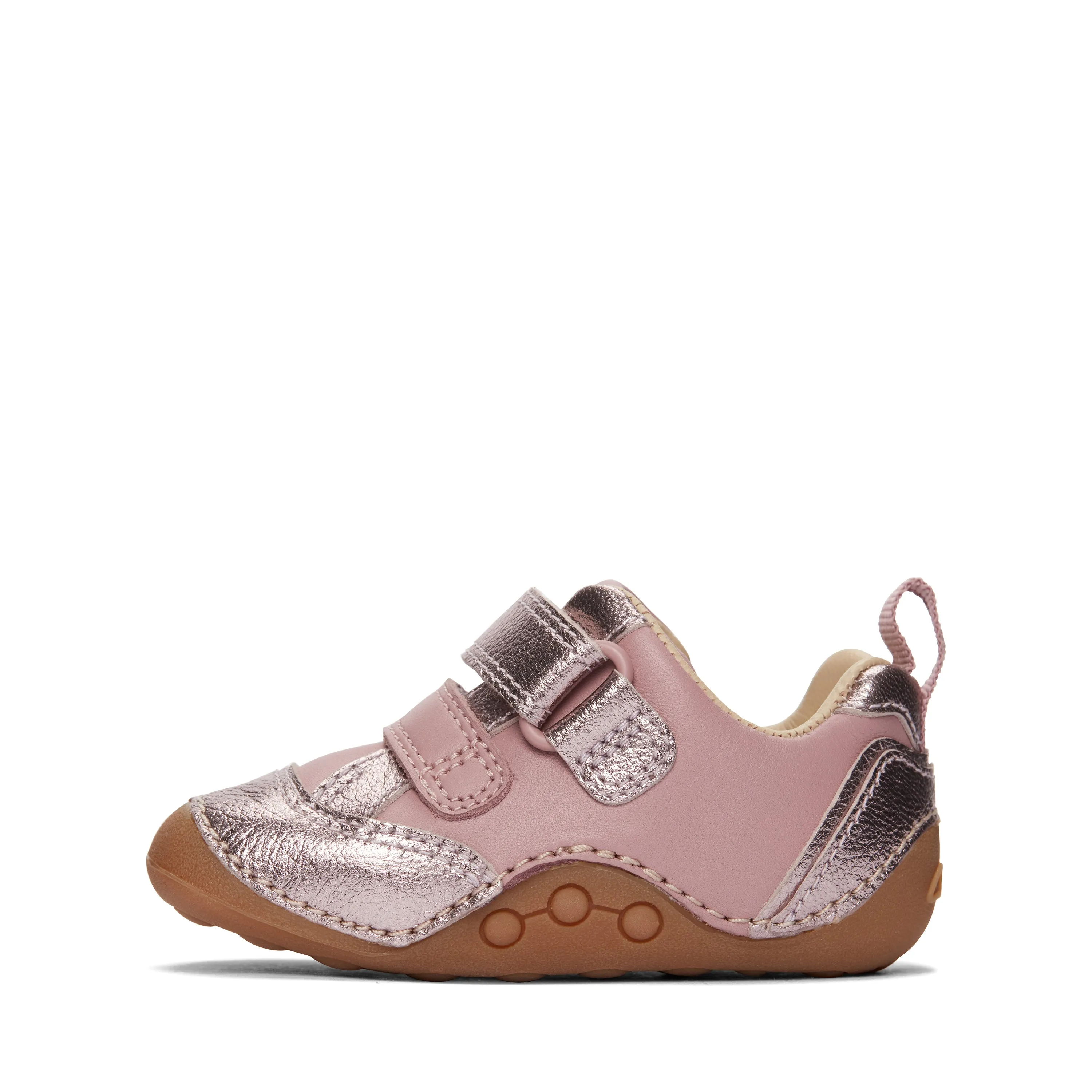 Clarks Tiny Sky T Girls Dusty Pink Pre-Walker Shoe