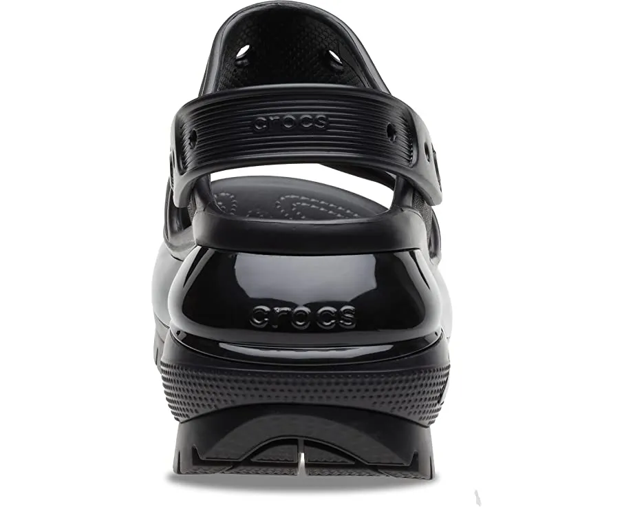 Classic Mega Crush Sandal Crocs heels, black