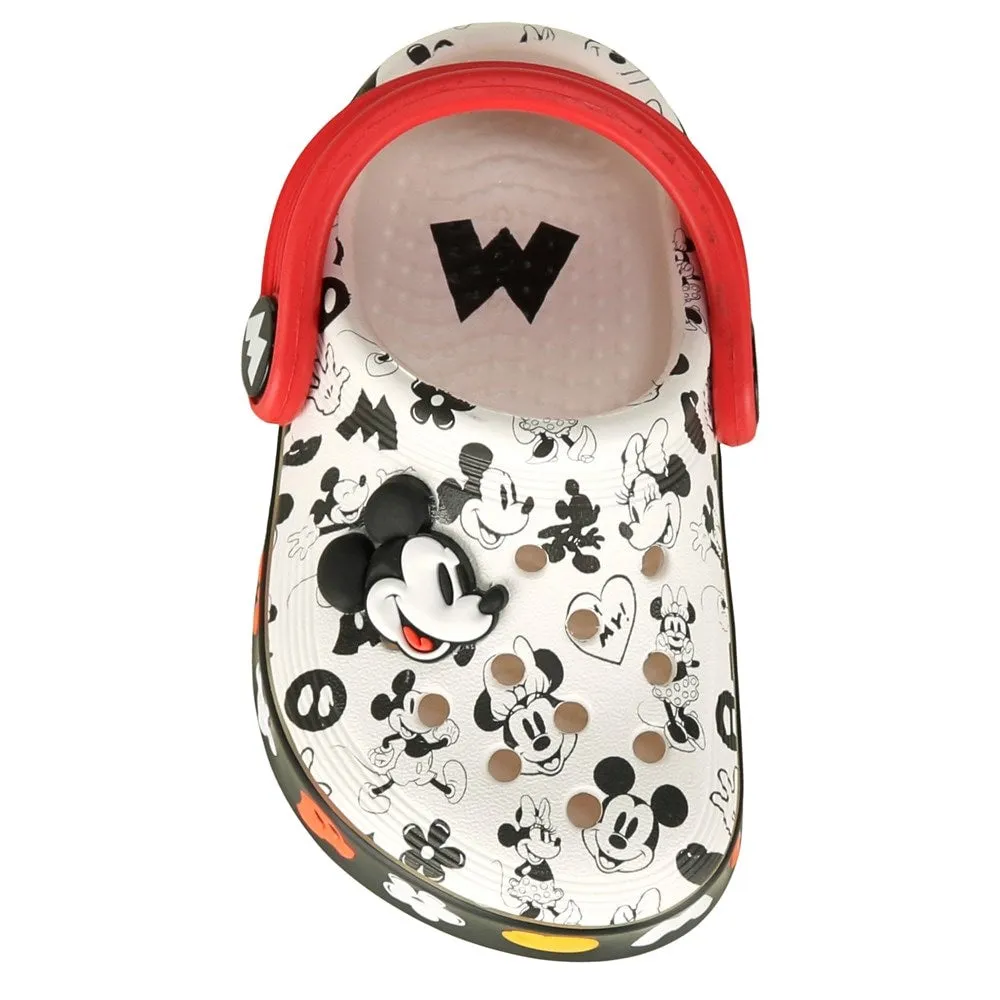 Disney Mickey & Minnie Off Court Baby Clogs Crocs, White