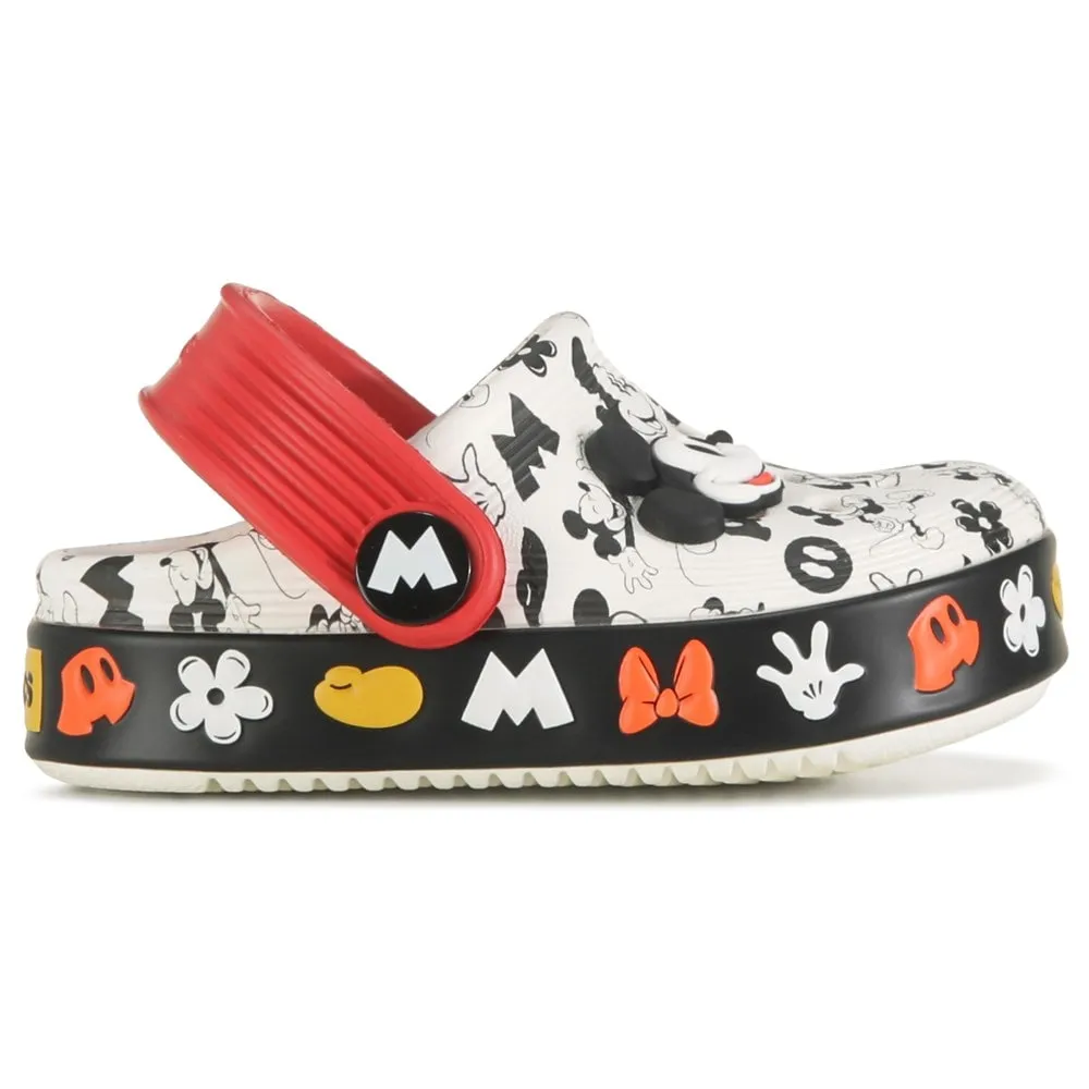 Disney Mickey & Minnie Off Court Baby Clogs Crocs, White