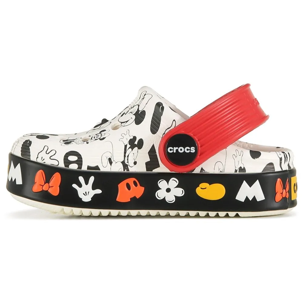 Disney Mickey & Minnie Off Court Baby Clogs Crocs, White
