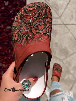 Embossed Pattern Printed Casual Slippers