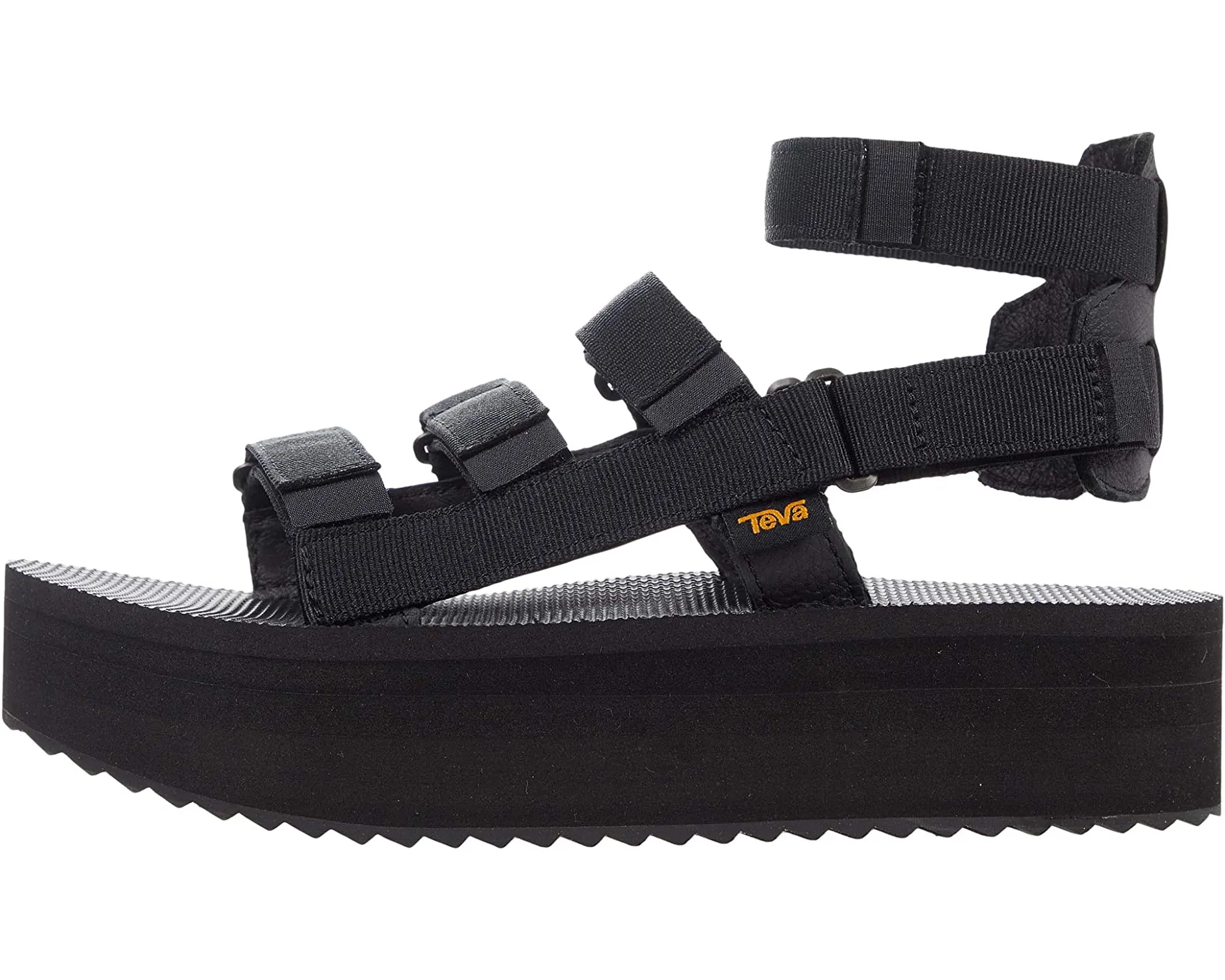 Flatform Mevia Teva heels, black
