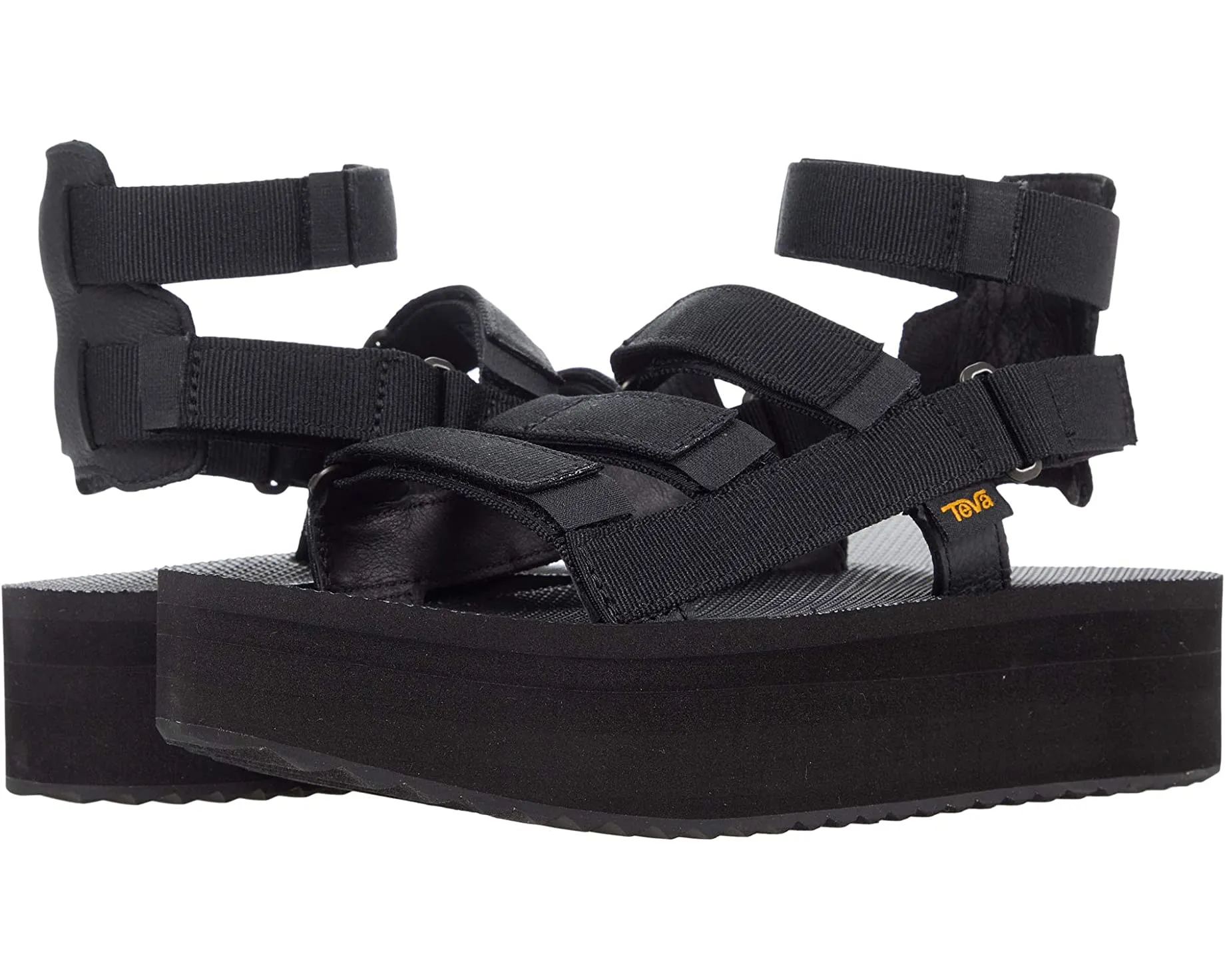 Flatform Mevia Teva heels, black