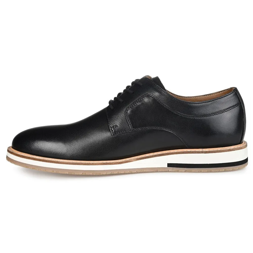 Glover Thomas & Vine Men's Plain Toe Oxford Shoes, Black