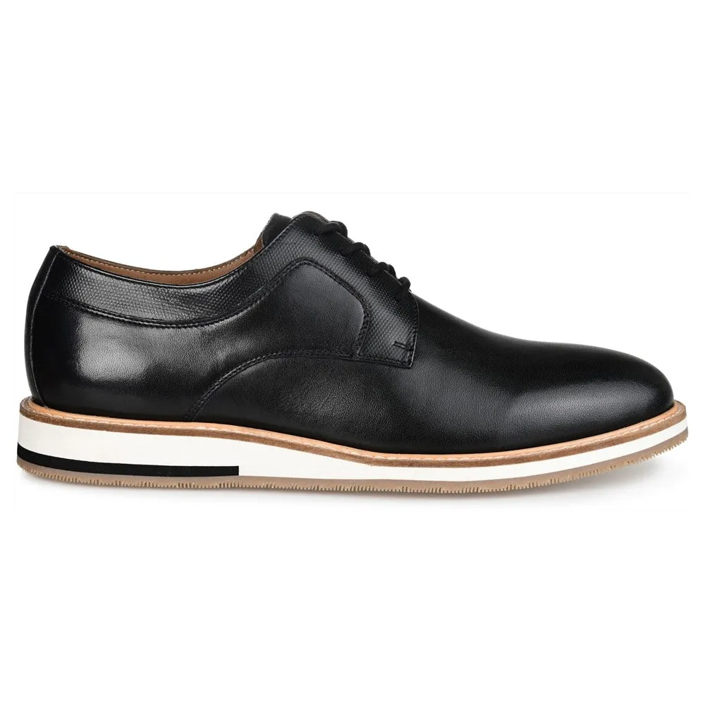 Glover Thomas & Vine Men's Plain Toe Oxford Shoes, Black