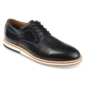 Glover Thomas & Vine Men's Plain Toe Oxford Shoes, Black