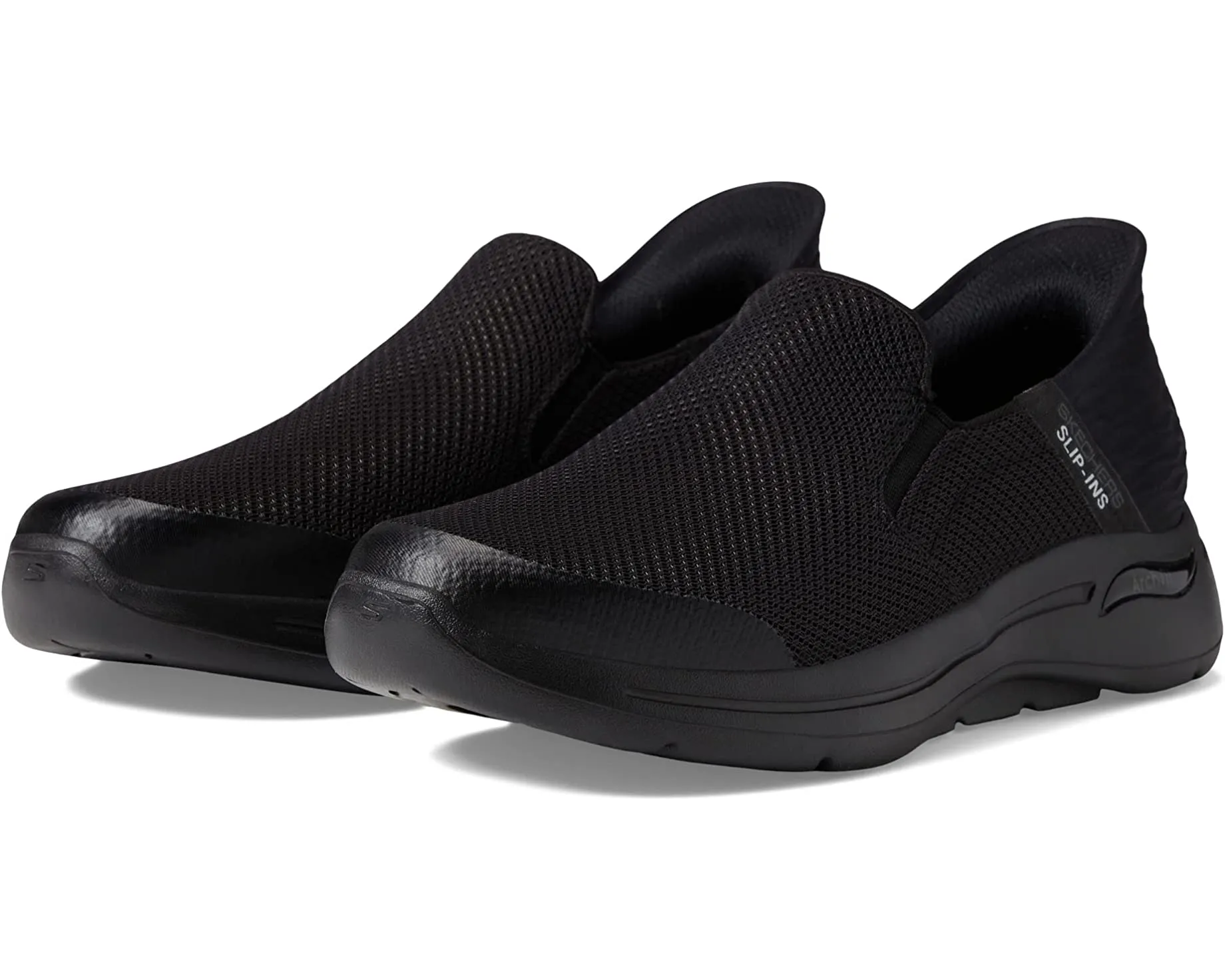 Go Walk Arch Fit Slip-Ins - Hands Free SKECHERS Performance Sneakers, black
