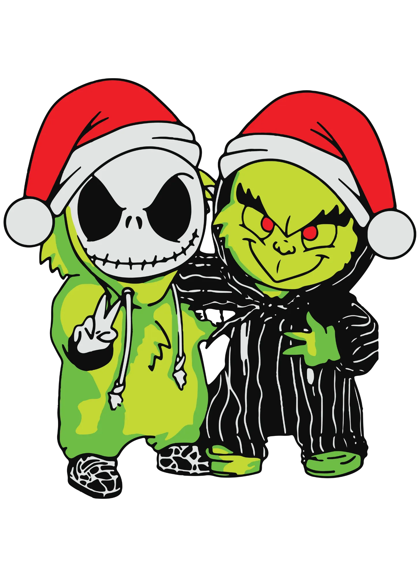 Green monster and jack, character