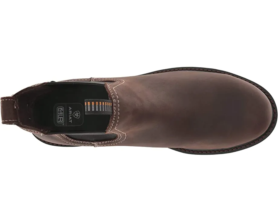 Groundbreaker Chelsea H2O Steel Toe Ariat boots, brown