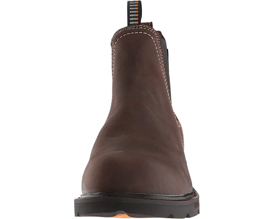 Groundbreaker Chelsea H2O Steel Toe Ariat boots, brown