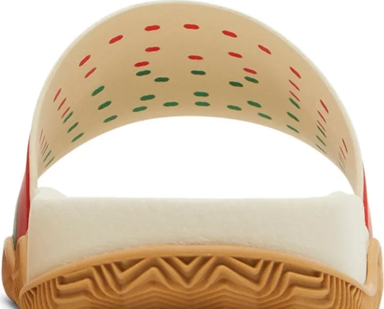 Gucci Slide Interlocking G Sandals - Orange Green