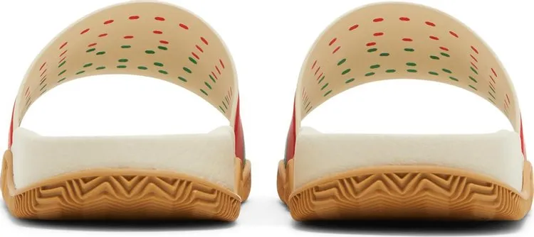 Gucci Slide Interlocking G Sandals - Orange Green