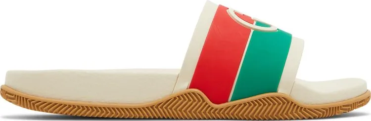 Gucci Slide Interlocking G Sandals - Orange Green