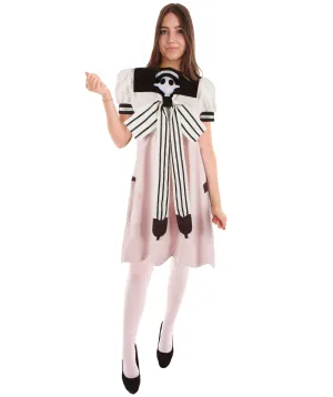 HPO Adult Women's White Anime Costume I Perfect for Halloween I Flame-retardant Synthetic Fabric