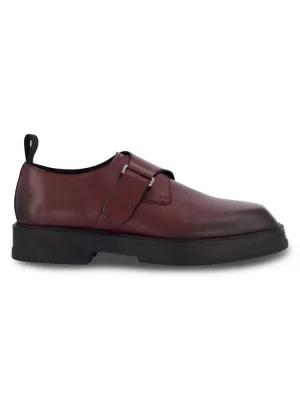 Karl Lagerfeld Paris Leather Monk Shoes, Wine