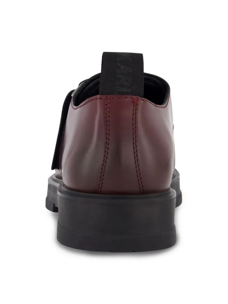 Karl Lagerfeld Paris Leather Monk Shoes, Wine