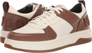 Kilian Mix Material Tennis Sneaker HUGO, Open Brown