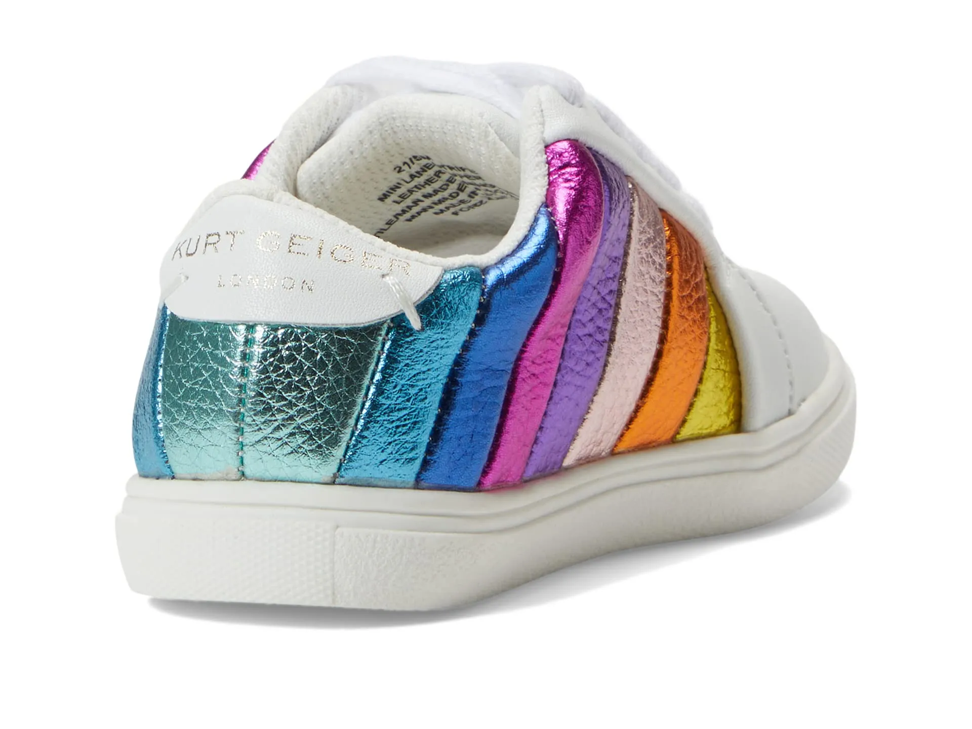 Kurt Geiger London Kids Mini Lane Stripe sneakers (Toddler), white