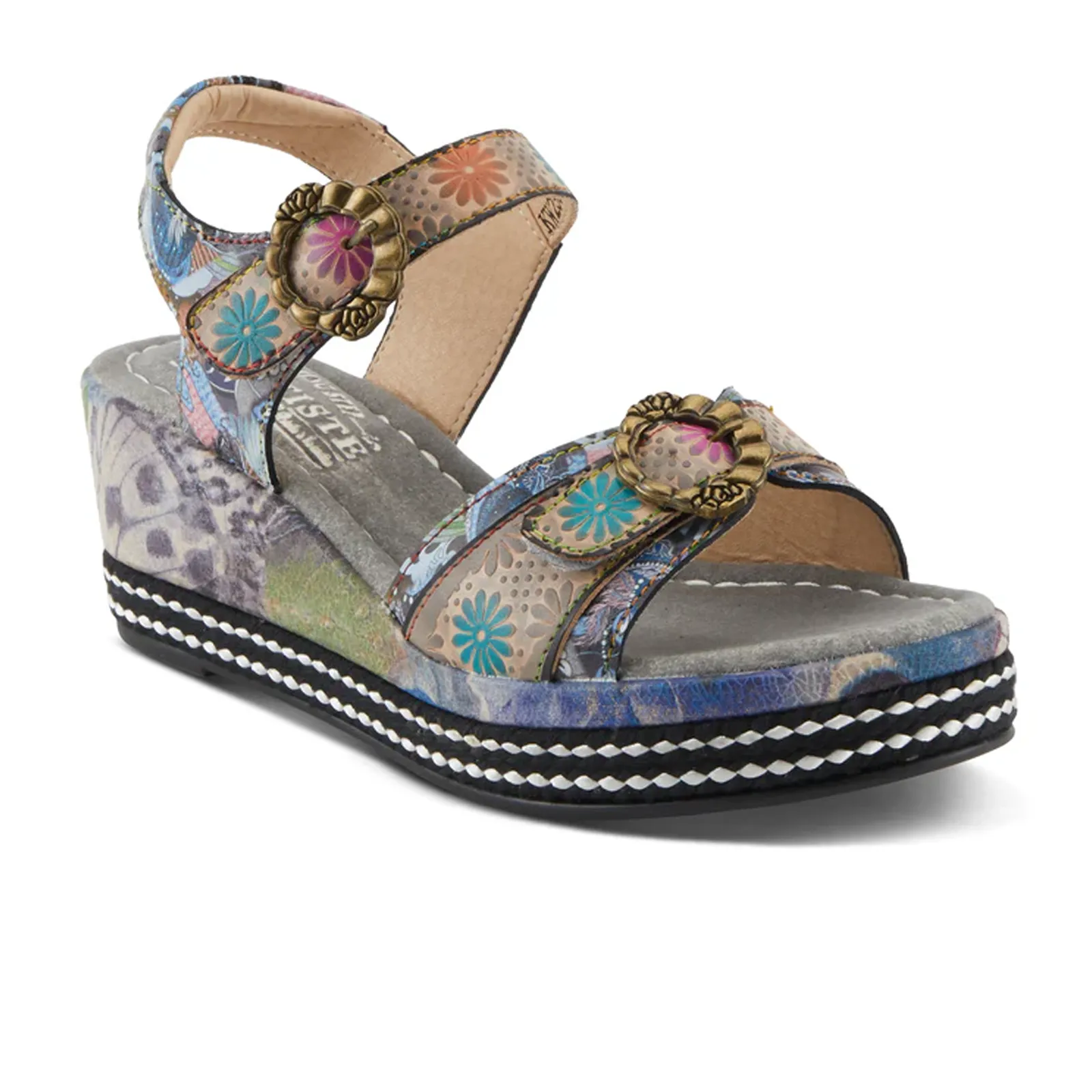 L'Artiste Flavour Wedge Sandal (Women) - Grey Multi