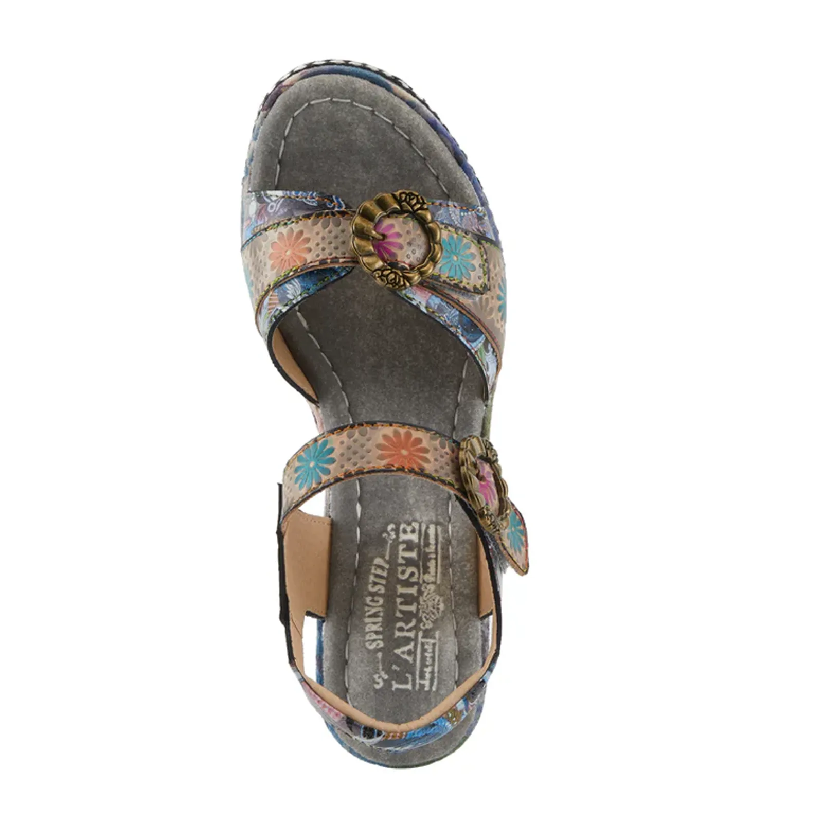 L'Artiste Flavour Wedge Sandal (Women) - Grey Multi